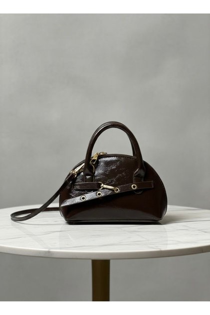 Stylish Women's Bag with Crossbody Strap, Women's Shoulder Bag, Brown Bag, Handbag