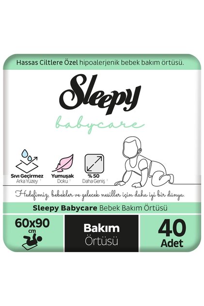 Babycare Bebek Bakım Örtüsü 60x90 Cm 4x10 40 Adet