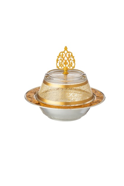 Tamreya With Date Cover And Sweets Made Of Glass And Turkish Manufacture