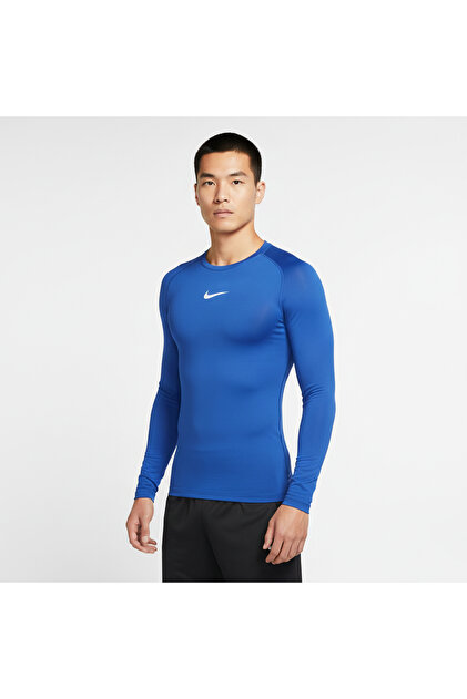 nike compression shirt blue