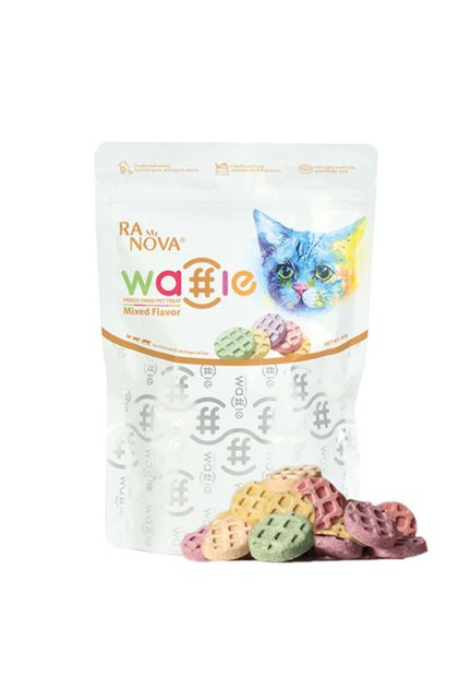 Dondurularak Kurutulmuş Etli Waffle Kedi Ödülü 60 Gr