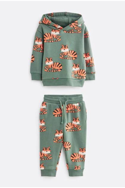 TIGER HOODED SWEATSHIRT AND Tracksuit SET