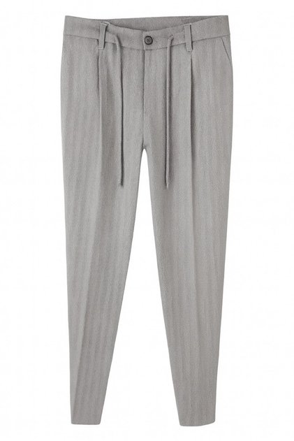 Premium Herringbone Textured Weighted Jogger Pants - Structured and Stylish