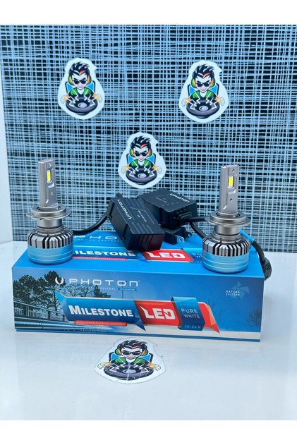 Milestone H7 15000 Lumens Black Katana Edition Led Xenon şimşek etki