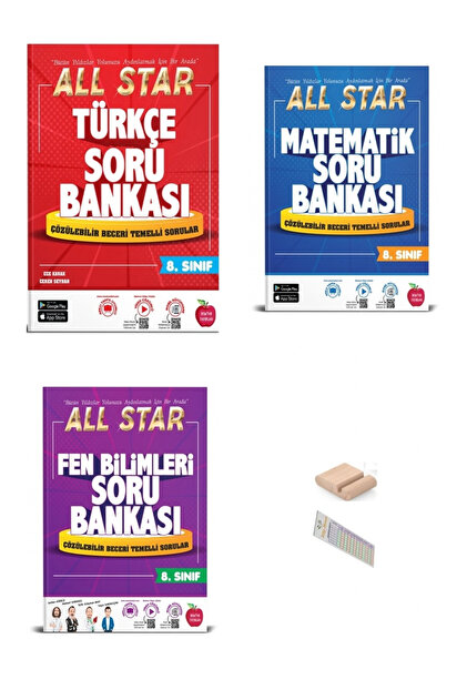Newton Yayınları 8.Sınıf ALLSTAR Türkçe Matematik Fen Bilgisi Soru