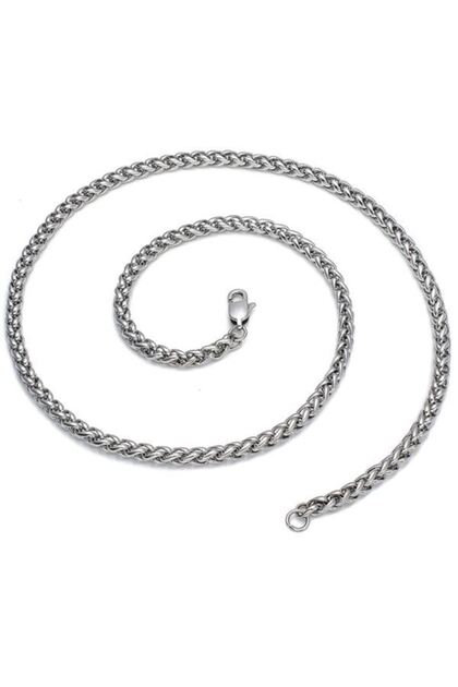 50 Cm. 4 Mm. Burgu Steel Men's Chain Necklace Dg34-4