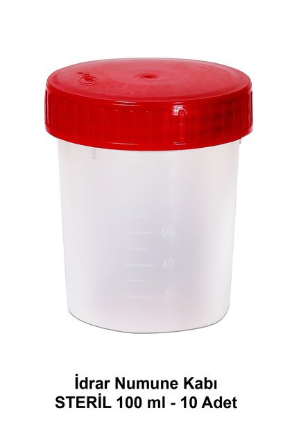 İdrar Numune Kabı Steril-100 ml – 10 Adet