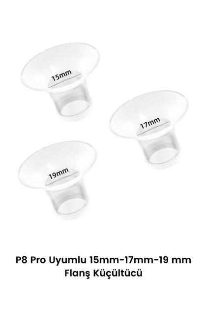 Silikon Başlık Flanş Küçültücü 15-17-19 mm (P8 Pro Uyumlu)
