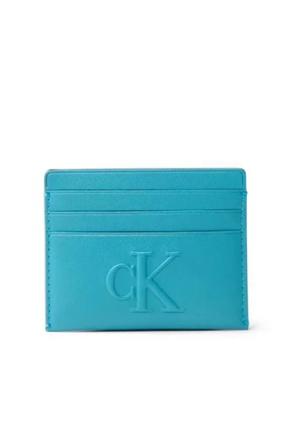 Women's Leather Card Holder 6Cc Wallet - Turquoise