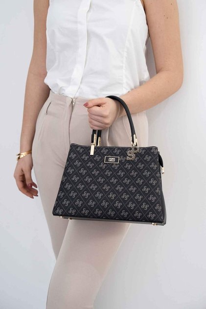 Smoked - Black Monogram Women's Handbag Sp1098
