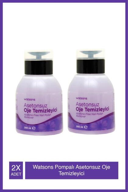 Pompalı Asetonsuz Oje Temizleyici 250 Ml X2 Adet