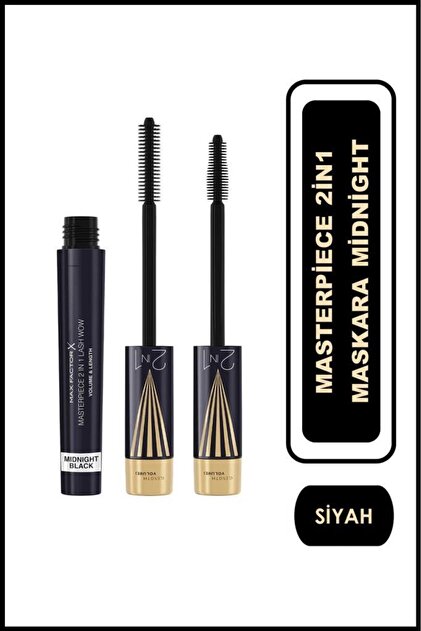 Max Factor Masterpiece 2İn1 Maskara Midnight Siyah - Fiyatı, Yorumları