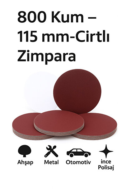 ChámU 三点セット chamu Genel Markalar Cırtlı Zımpara 115 Nk (alüminyum Oxide) 800 Kum