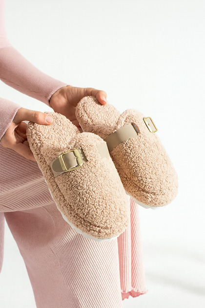 Buckle Towel Winter Women's House Slippers Dowry Bundle Slippers Winter Slippers