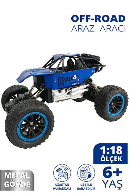 Smartfox Uzaktan Kumandalı Rock Crawler - Metal Gövdeli Off-Road