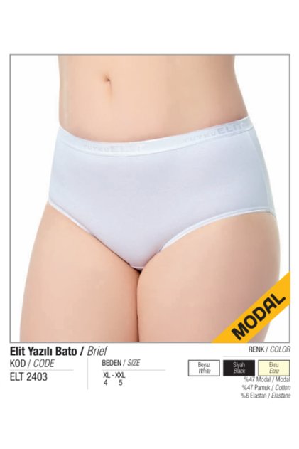 (6 Pcs) Tutku Elit Modal Women's Bato (Wide Cut) Panties