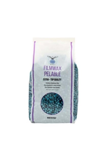 Italian wax granules, blue color, 1000 grams