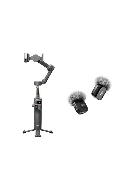 DJI Osmo Mobile 7P + Mic Mini Transmitter - Profesyonel Mobil