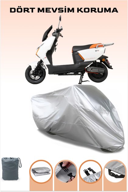 Gray Arora Zr;6 Compatible Motorcycle Cover Scooter Cover Safe Protection