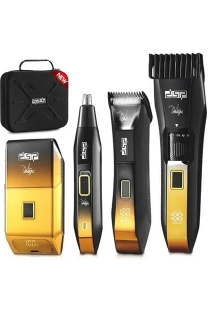4-in-1 Men's Grooming Kit Beard Trimmer, Body Trimmer, Nose Hair Trimmer & Foil Shaver