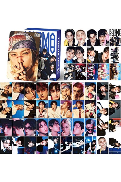 Kpop Dünyasi STRAY KIDS '' Karma '' Çift Yön Baskılı Lomo Card