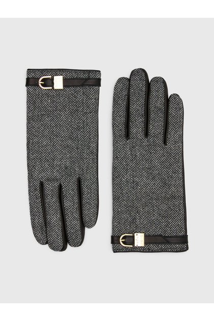 TH EVENING GLOVES HE Kadın Gri Eldiven