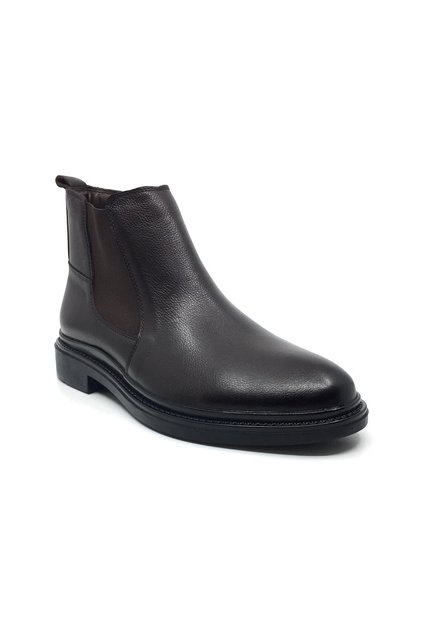 100% Genuine Leather Men's Casual Winter Comfortable Double Elastic Classic Boots 40-44