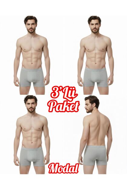 3-Pack Modal Elastane Classic Men's Boxer Ozt31020
