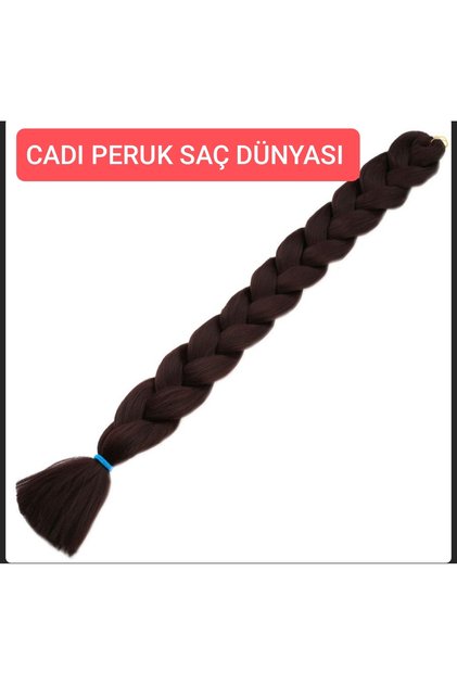 Kahverengi Afrika örgüsü saç 120 Gr