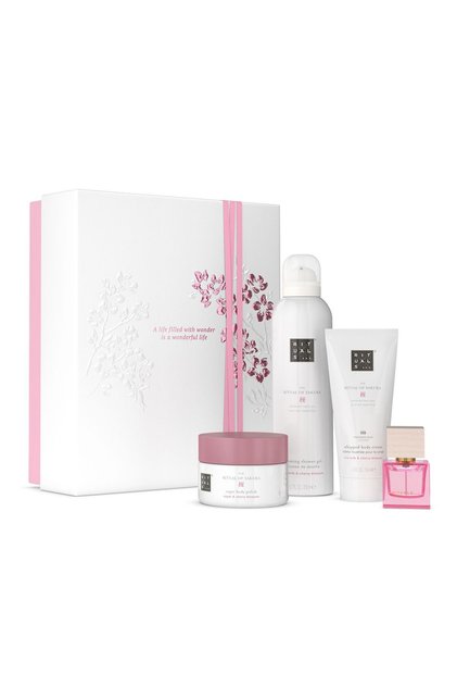 The Ritual Of Sakura Duş Köpüğü, Vücut Peelingi, Vücut Kremi Ve Mini Parfüm İçeren Hediye Seti Mediu