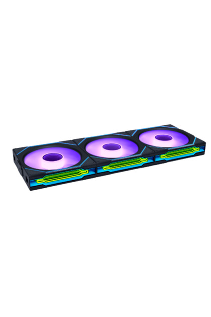 UNI FAN SL-Infinity 120 مم لاسلكي ARGB حزمة ثلاثية - أسود