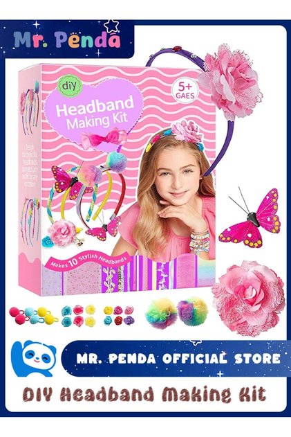 Headband Making Kit - DIY Hair Accessories Craft Set for Girls (Ages 5+)
