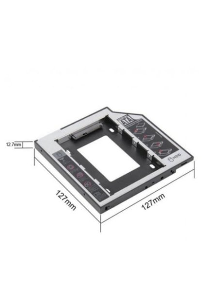 Gabble Dvd Slot Mounted Ssd Hdd Box 12.7 mm Hdd Caddy Cradle