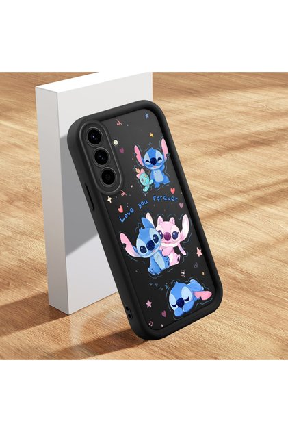 Samsung Galaxy A36 5g Compatible Black Silicone Stitch Pattern Shock Absorbing Case