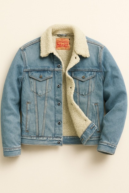 Levi's Jakarlı Sherpa Tam Fermuarlı Rahat Kesim Kazak Jacket