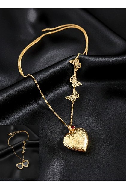 Wings of Love Steel Covered Necklace