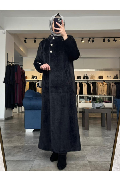 Matex Kadın Angora Gold Detaylı Kaban 8015 - Fiyatı, Yorumları