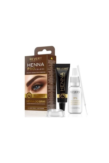 Vopsea pentru sprâncene Henna Pro Colors, maro deschis