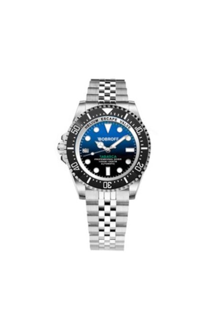 Ceas bărbătesc BF0003iJ, oțel inoxidabil, argintiu, albastru (42 mm)