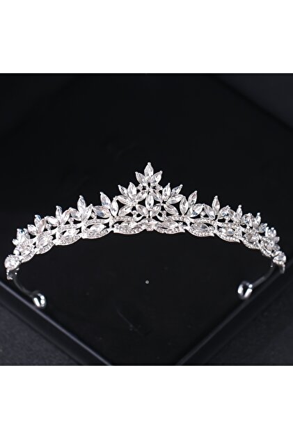 Silver Crystal Tiaras And Crowns For Women Party Rhinestone Prom Diadem Headband Bridal Wedding Hair