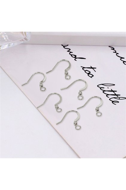 silver color 50pcs Stainless Steel Hypoallergenic Earring Hooks 17*20mm Gold Color Earring Clasp Wir