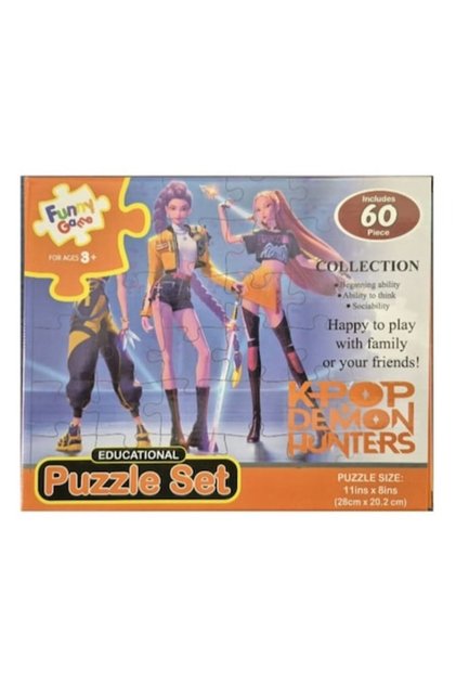 Puzzle pentru copii K-POP Vânători de demoni, multicolor, 60 de piese, 3+ ani