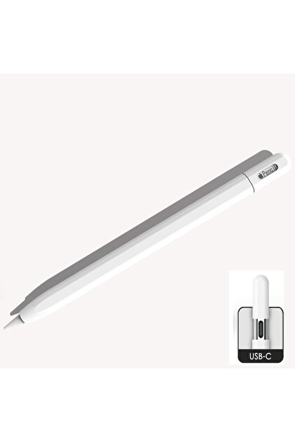 UnDePlus Apple Pencil USB-C için Uyumlu Koruyucu Esnek Silikon
