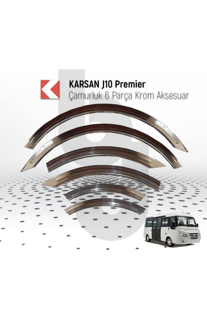PEUGEOUT KARSAN J10 PREMİER 6 PARÇA PASLANMAZ ÇAMURLUK