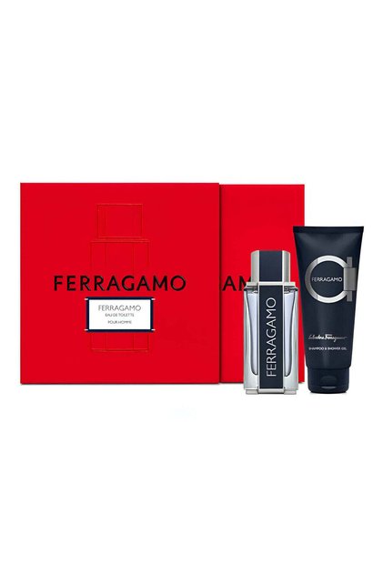 Ferragamo For Men Set Eau De Toilette 50ml + Shampoo & Sg 100ml (New Pack)