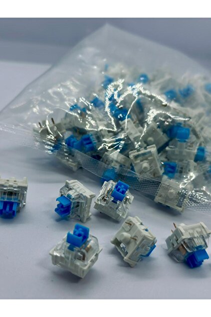 S.L.A.C.K. Swes Swes Cheap LP　5lack RENKLİ SOKAK Mavi Mekanik Klavye Blue Switch Klik Sesli 6 Adet