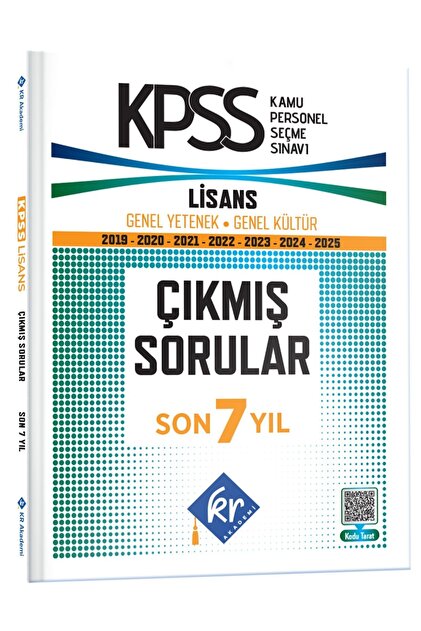KR Akademi Yayınları KPSS Genel Yetenek Genel Kültür Çıkmış