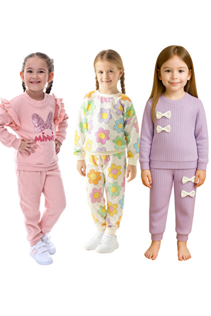 3 Pieces Cotton Top and Bottom Transitional Set