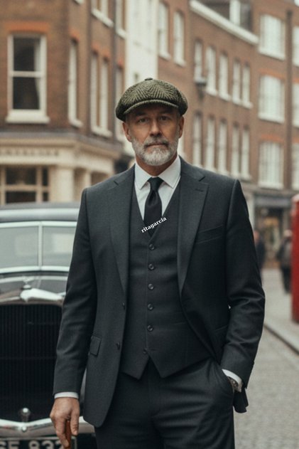 Men's Cap Peaky Blinders Stamped Fabric Hat Cap