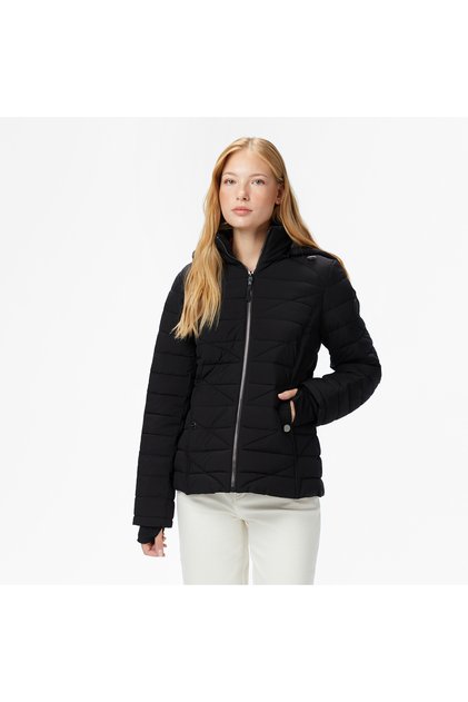 Kadın Siyah Regular Fit Mont